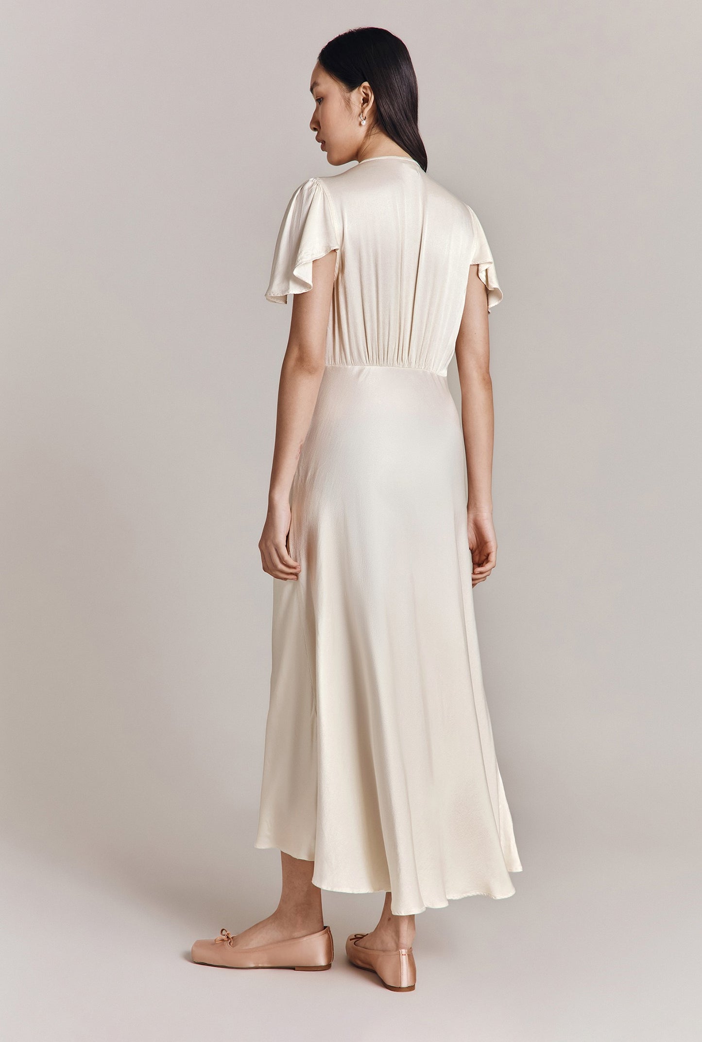Grace Satin Midi Dress