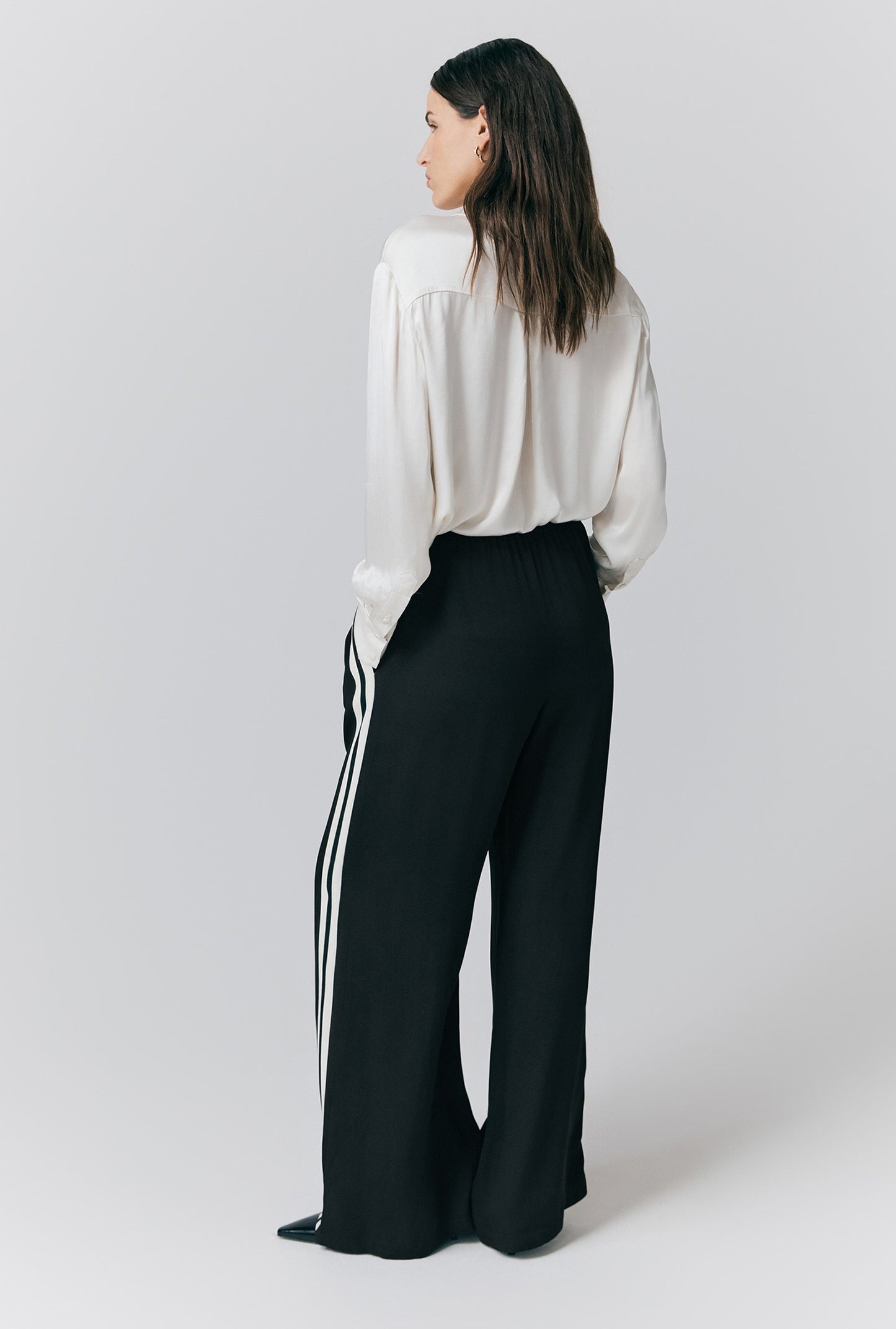 Mila Contrast Wide Leg Trousers