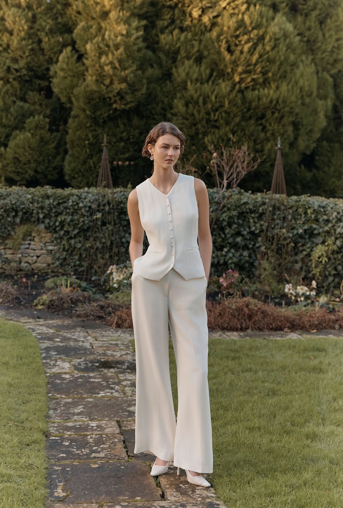 Bonnie Crepe Waistcoat