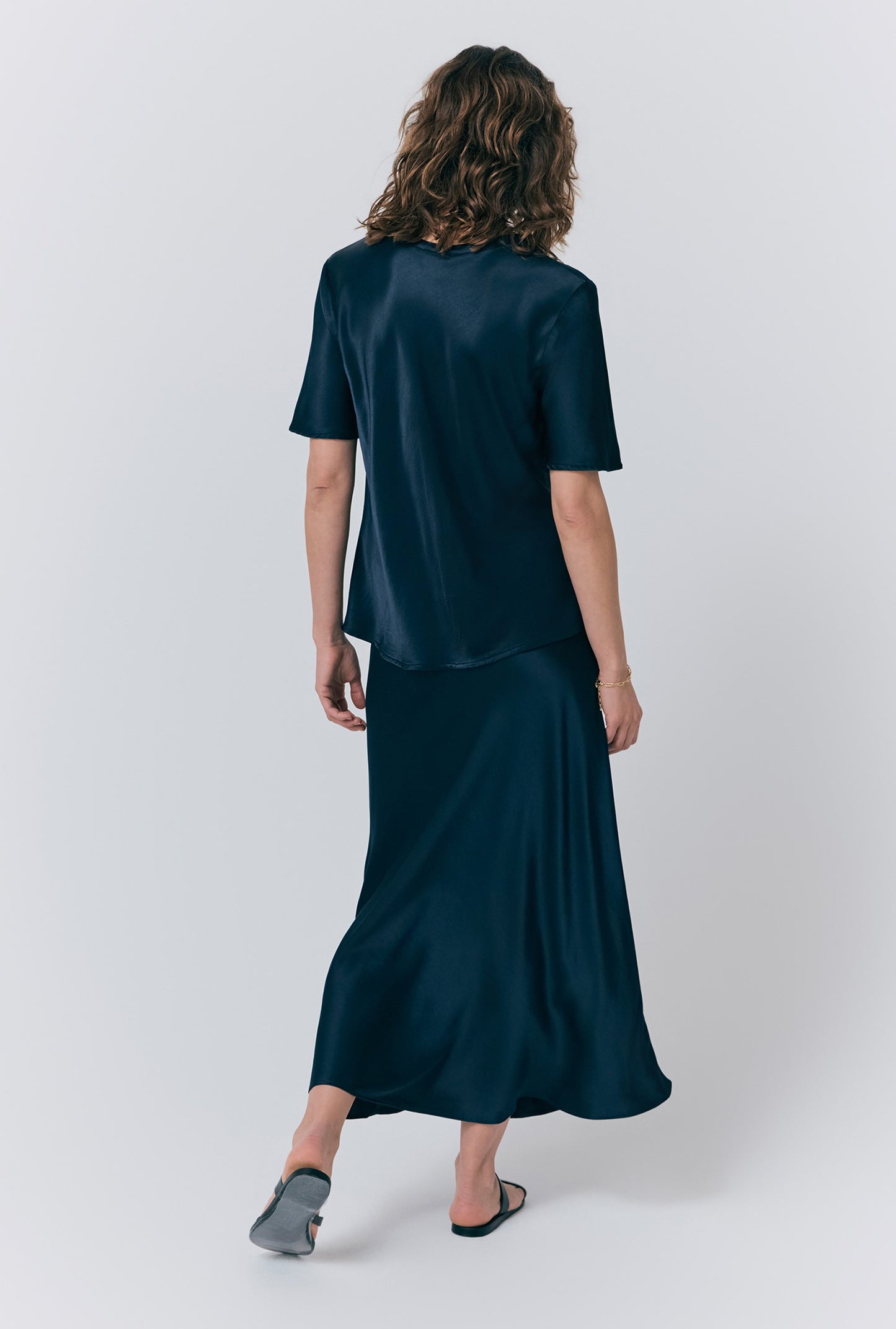 Luna Satin Slip Skirt