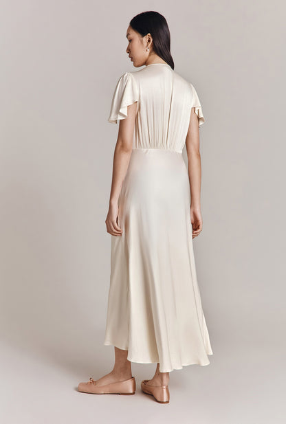 Grace Satin Midi Dress
