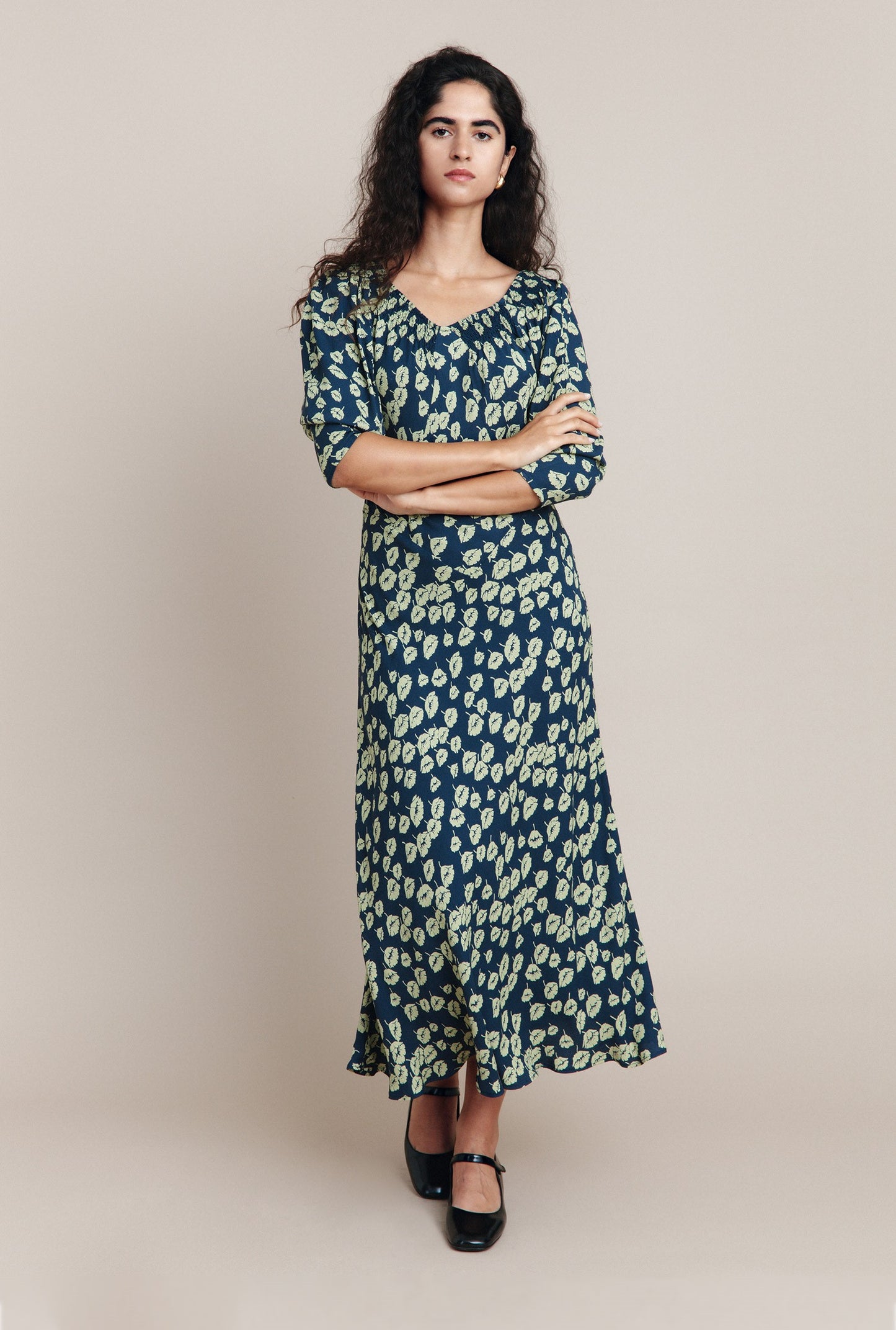 Daniella Crepe Midi Dress