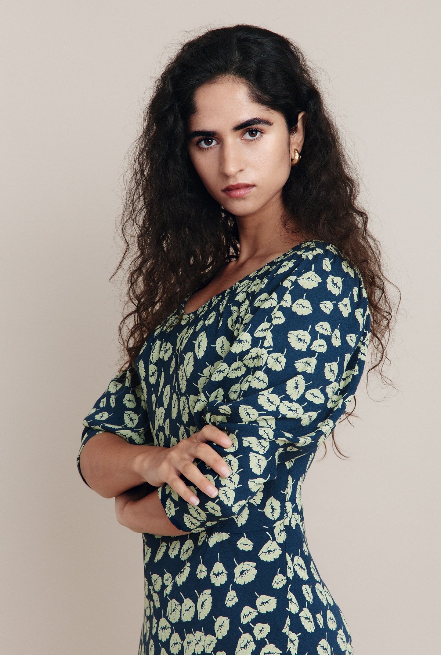 Daniella Crepe Midi Dress