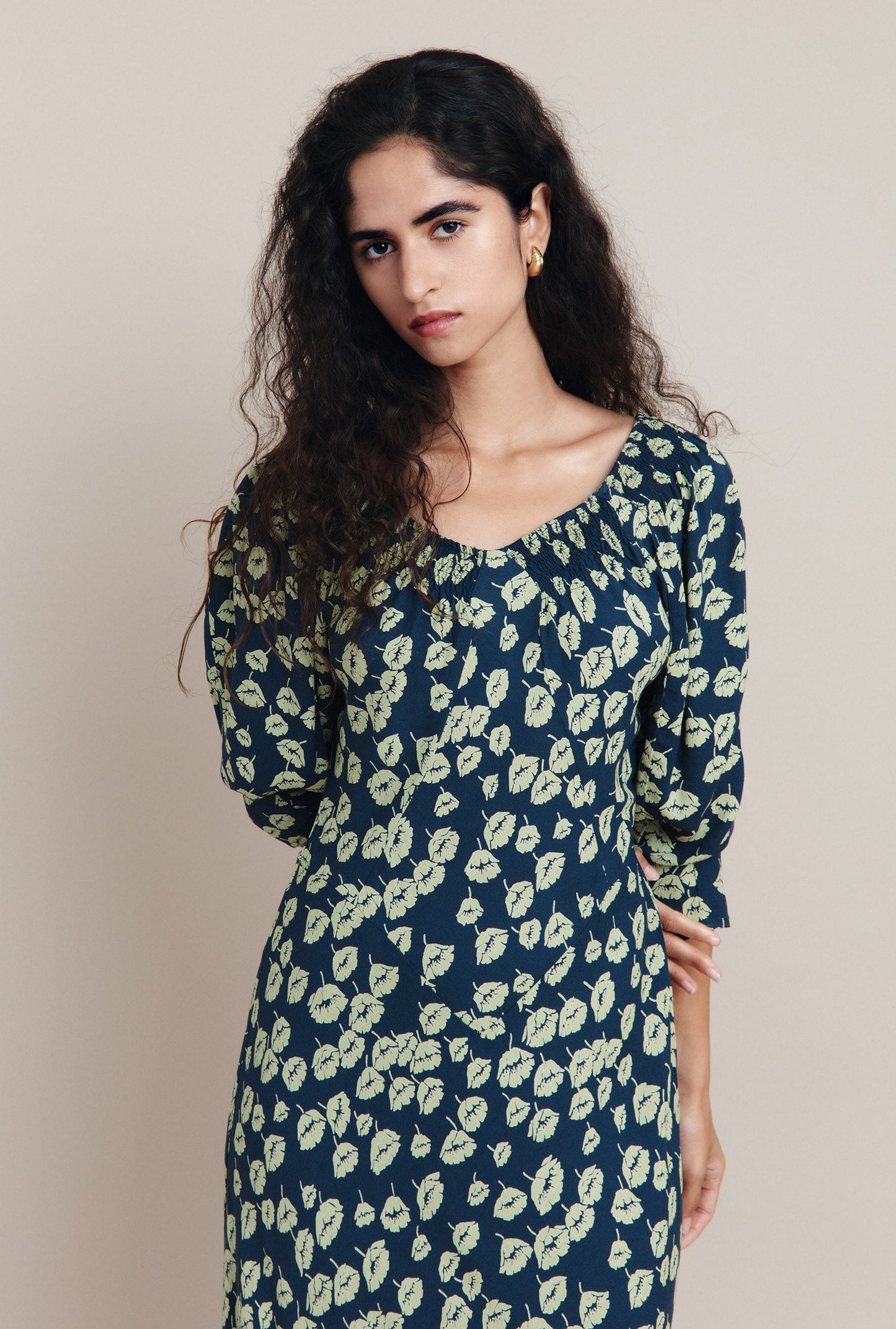 Daniella Crepe Midi Dress