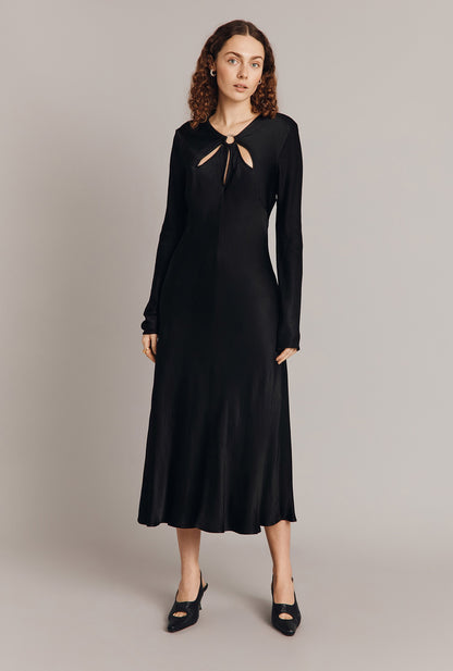 Freya Satin Midi Dress