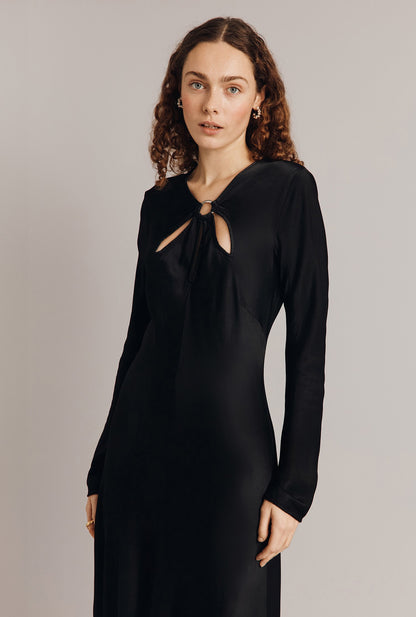 Freya Satin Midi Dress