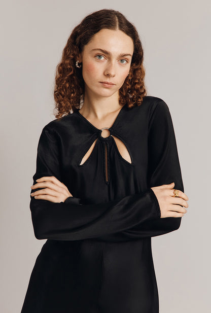 Freya Satin Midi Dress