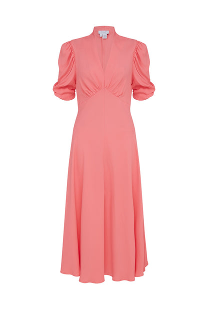 Madi Satin Back Crepe Midi Dress