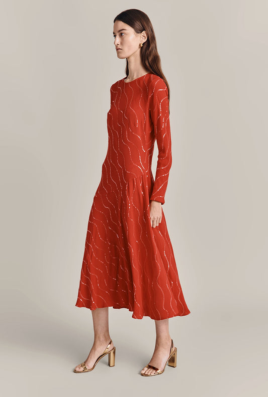Ophelia Midi Sequin Dress