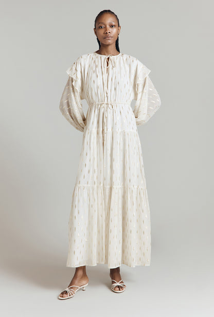 Camille Lurex Georgette Maxi Dress