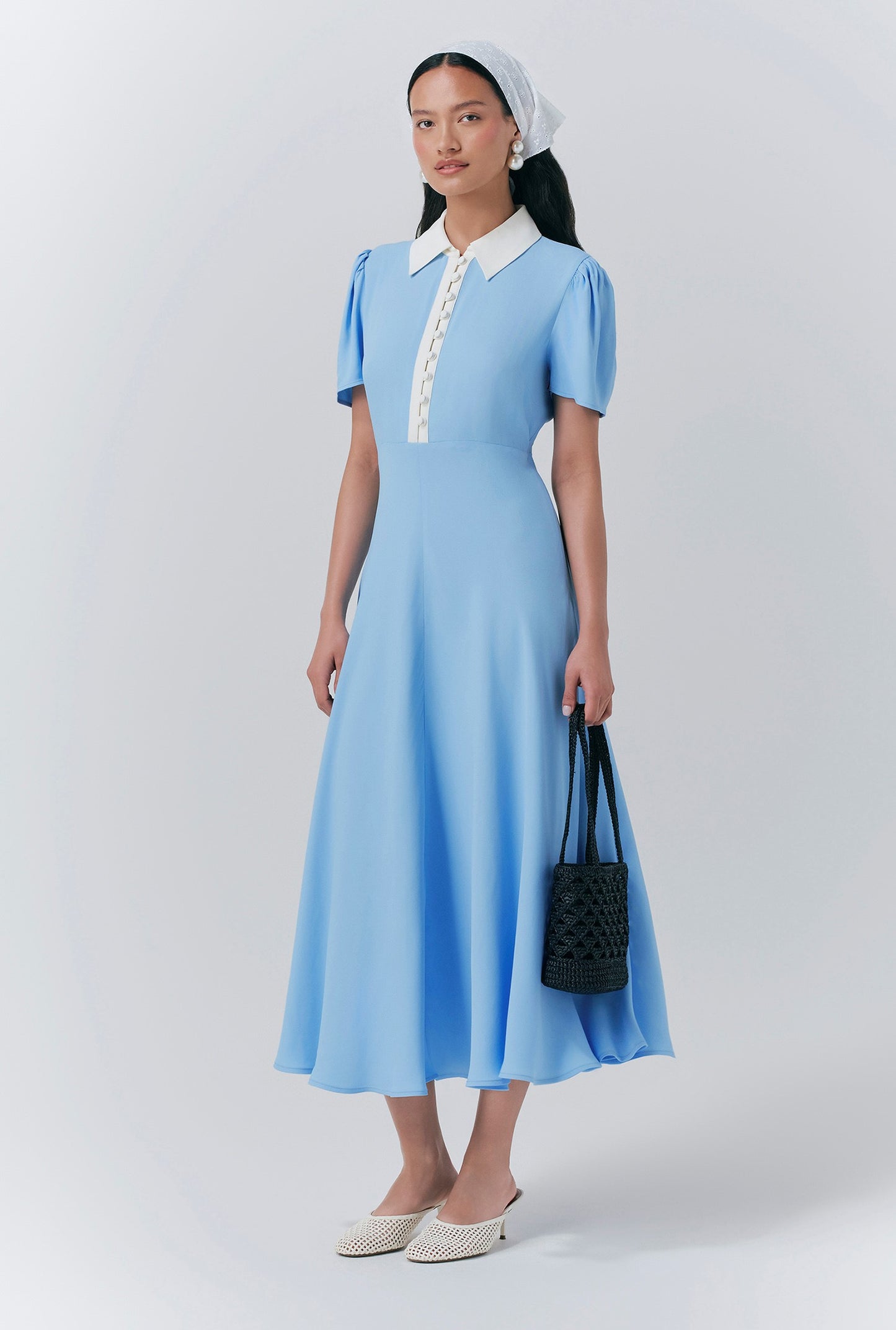Bethan Crepe Midi Shirt Dress