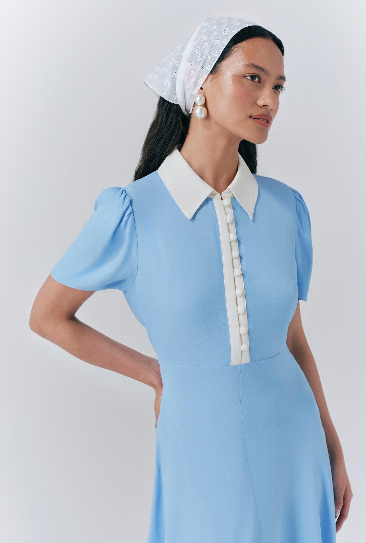Bethan Crepe Midi Shirt Dress