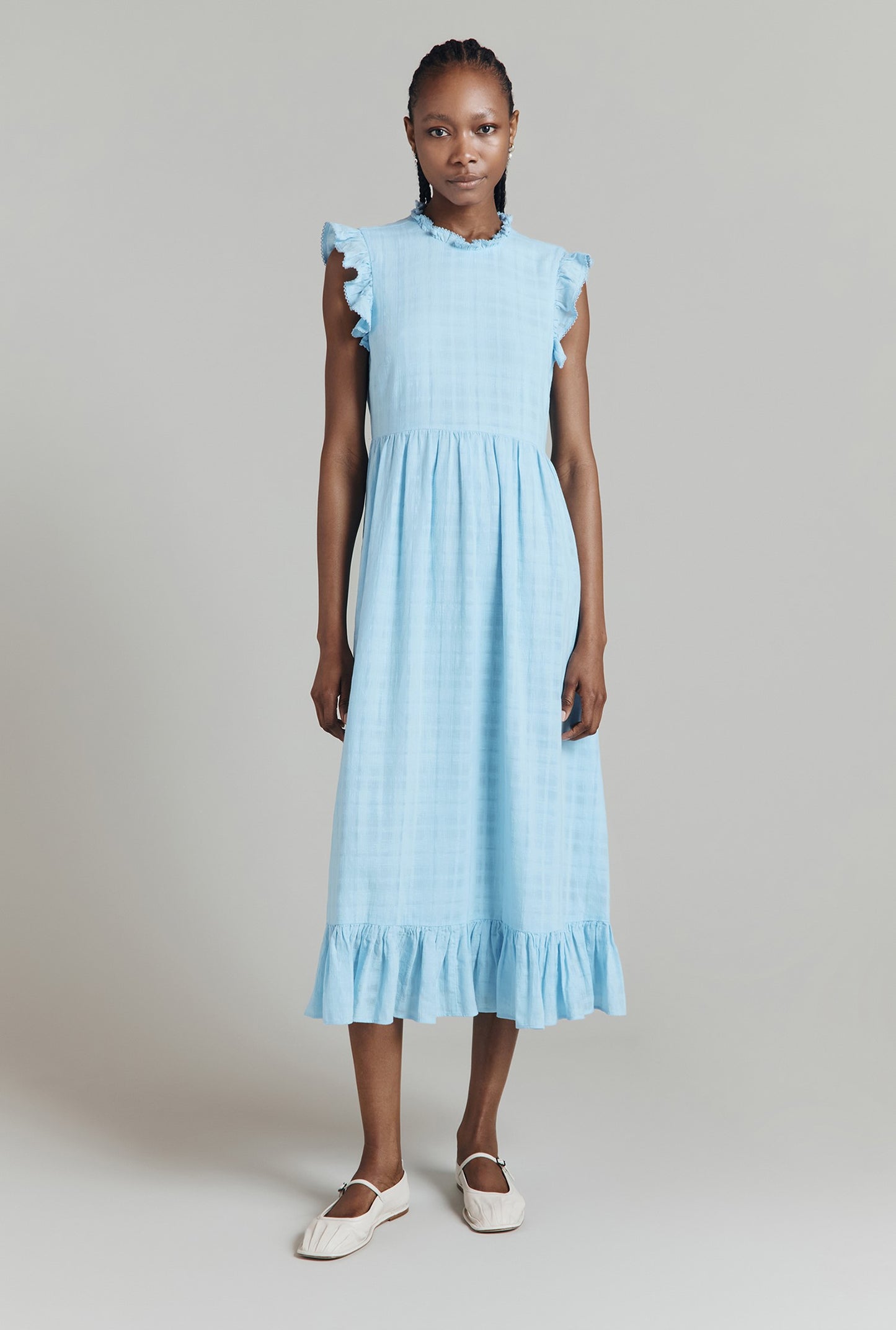 Monique Cotton Mix Midi Dress