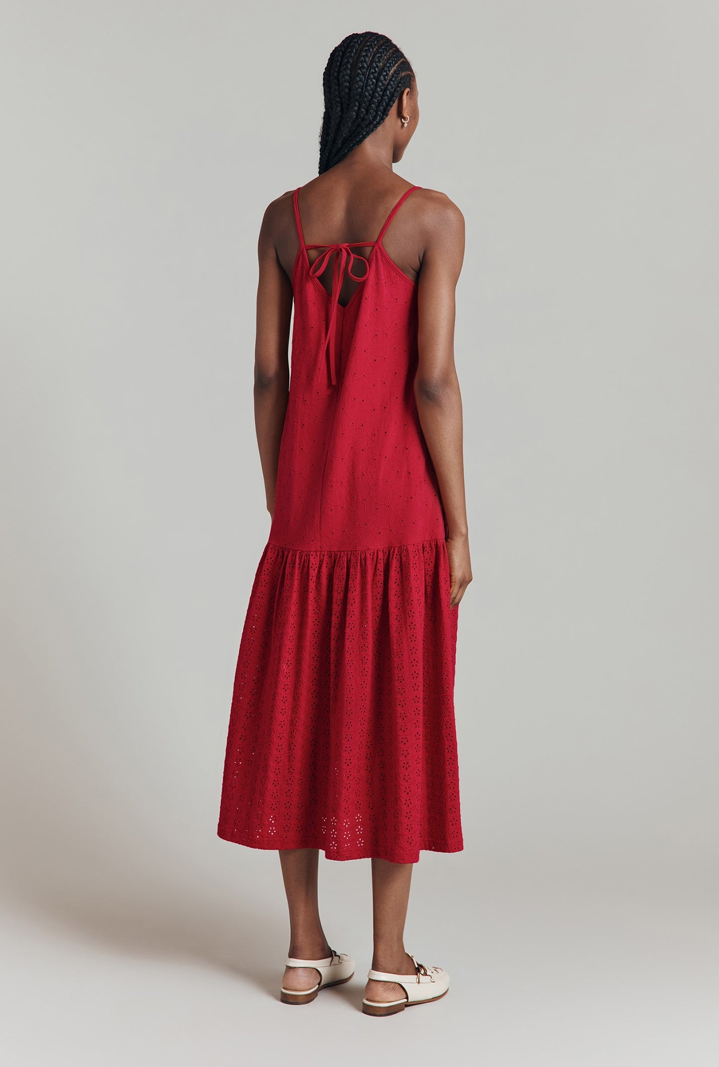 Kaylee Cotton Broderie Midi Dress