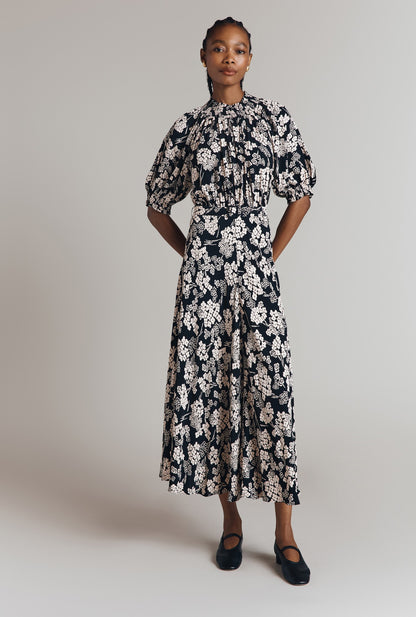 Dolly Printed Floral Midi Dress