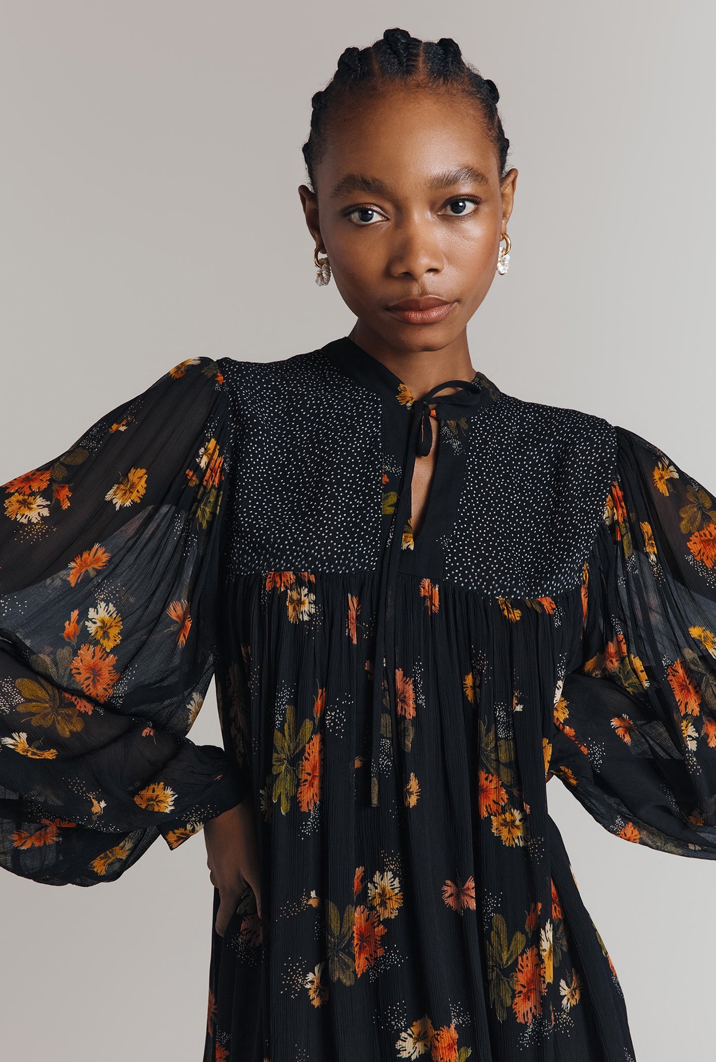 Penelope Mixed Floral Print Dress