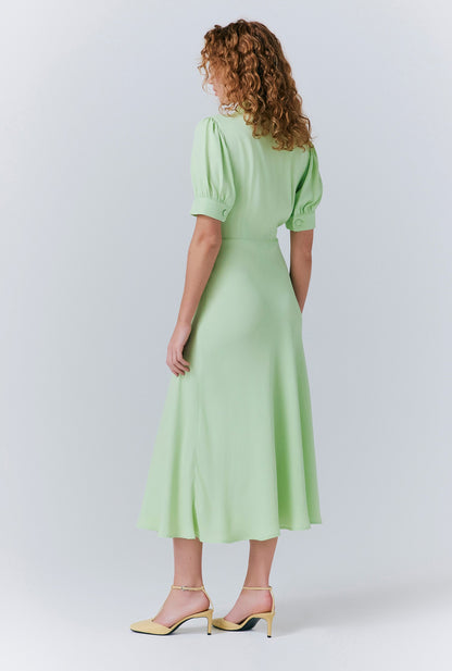 Wilma Crepe Midi Tea Dress