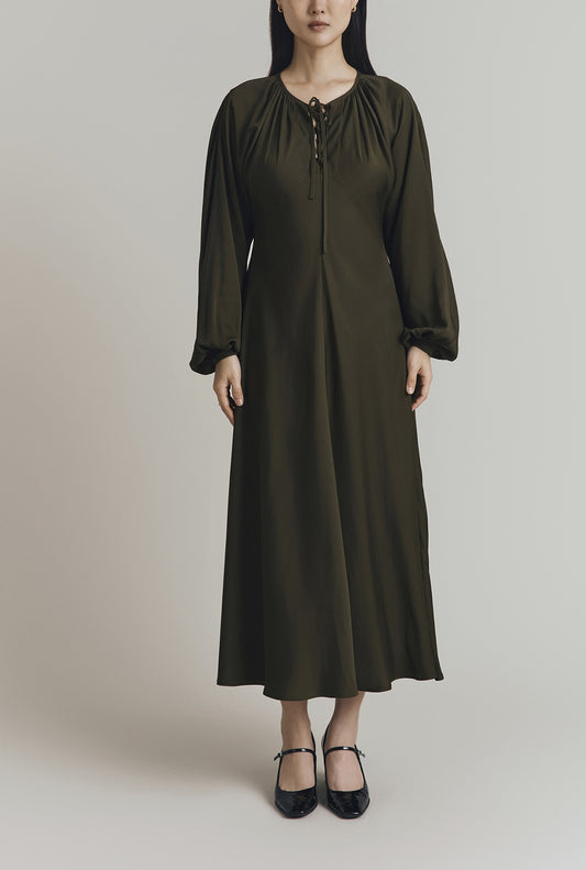 Zuri Bias Cut Midi Dress
