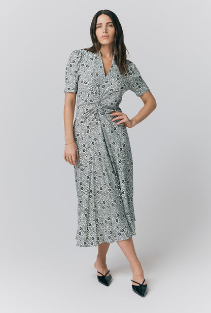 Capri Crepe Floral Midi Dress