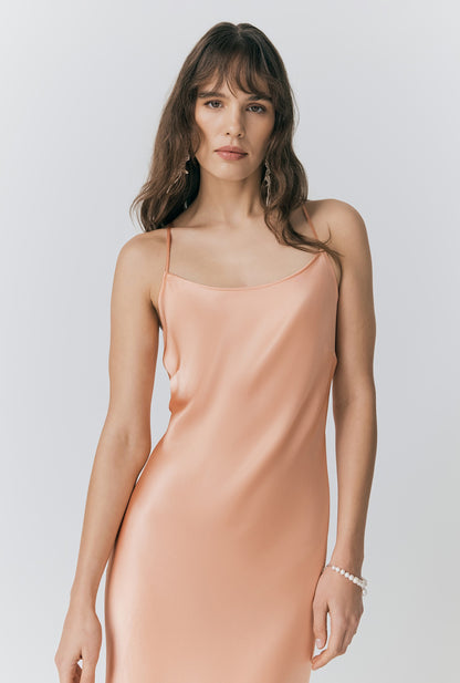 Kallie Satin Maxi Slip Dress