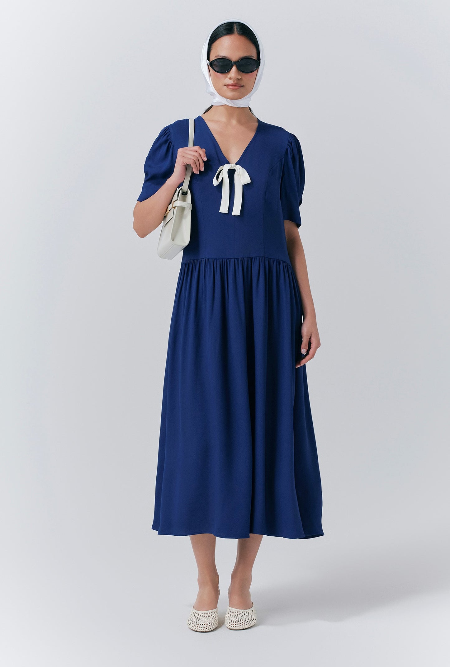Peony Crepe Midi Dress