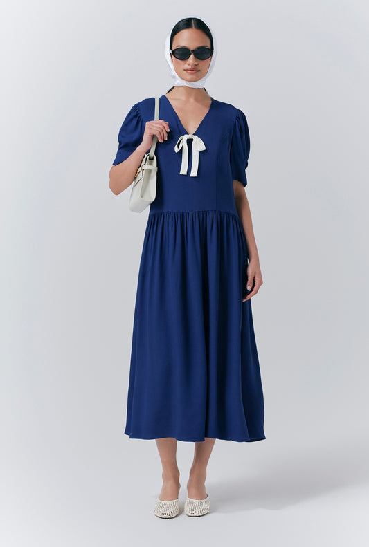 Peony Crepe Midi Dress