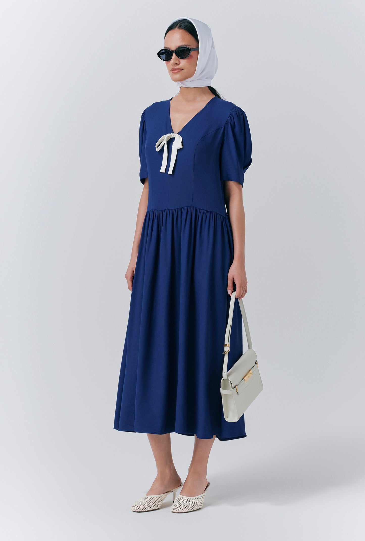 Peony Crepe Midi Dress