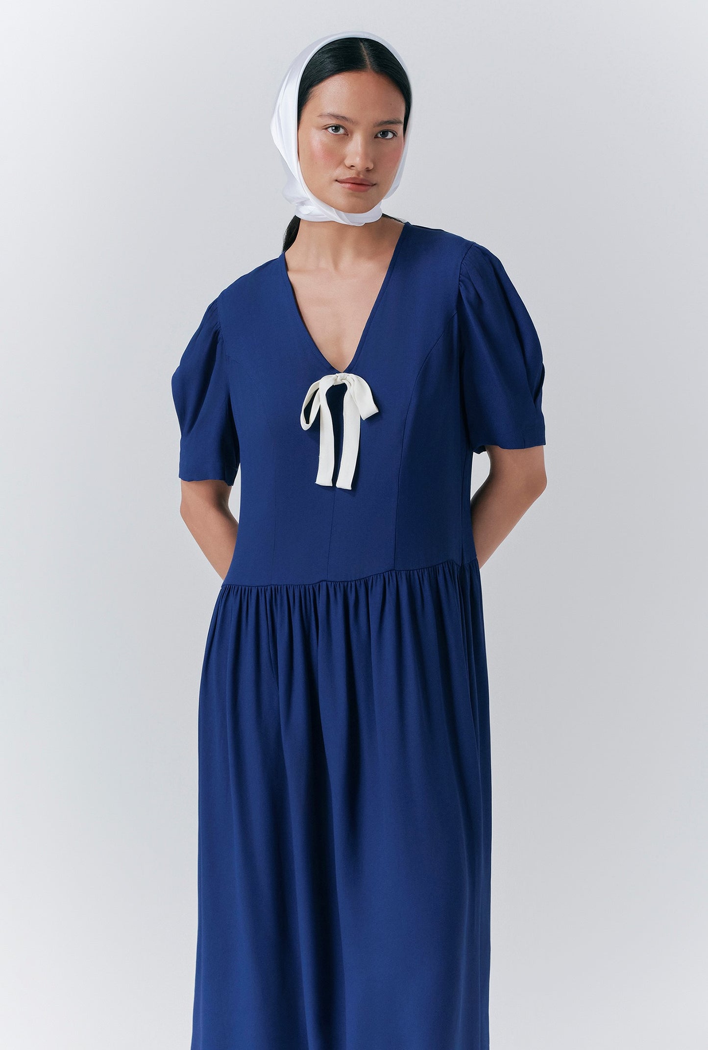 Peony Crepe Midi Dress