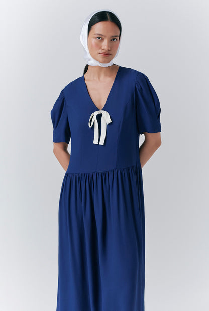 Peony Crepe Midi Dress
