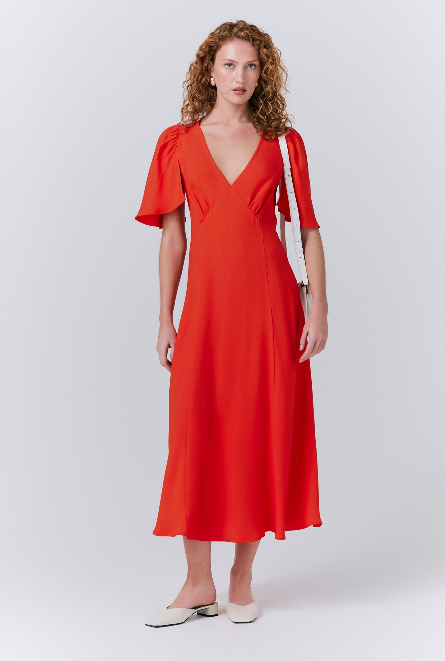 Sadie Crepe Midi Dress