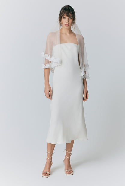 Juliette Crepe Strapless Dress