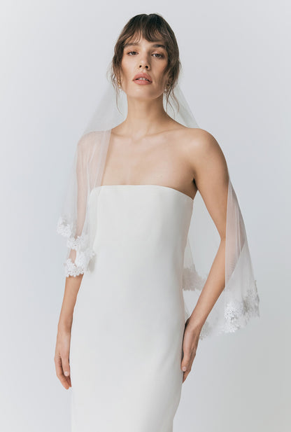 Juliette Crepe Strapless Dress