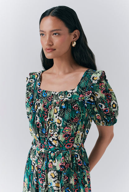 Georgia Tiered Floral Midi Dress