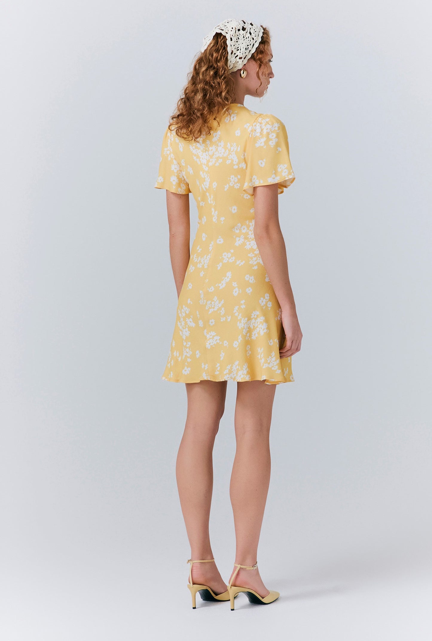 Ruby Crepe Floral Short Dress