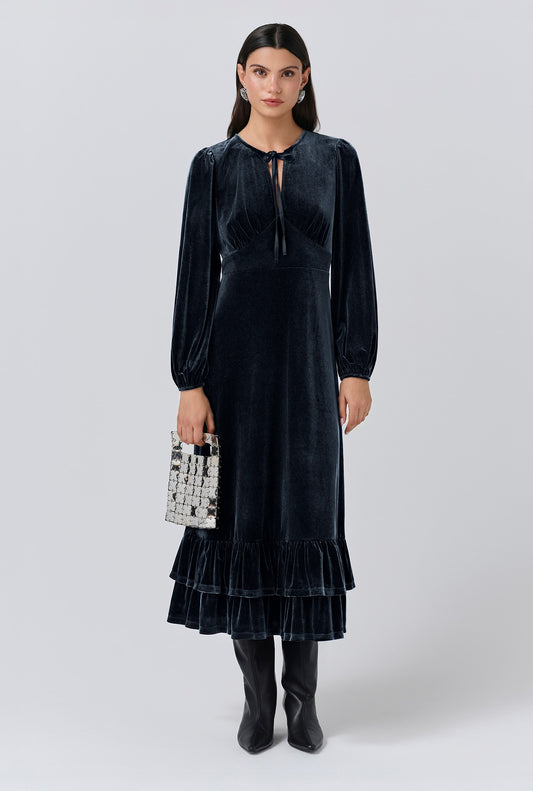 Elenanor Velvet Midi Dress
