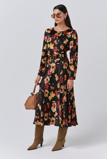 Sophia Floral Midi Dress