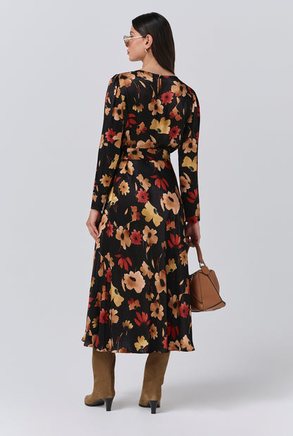 Sophia Floral Midi Dress