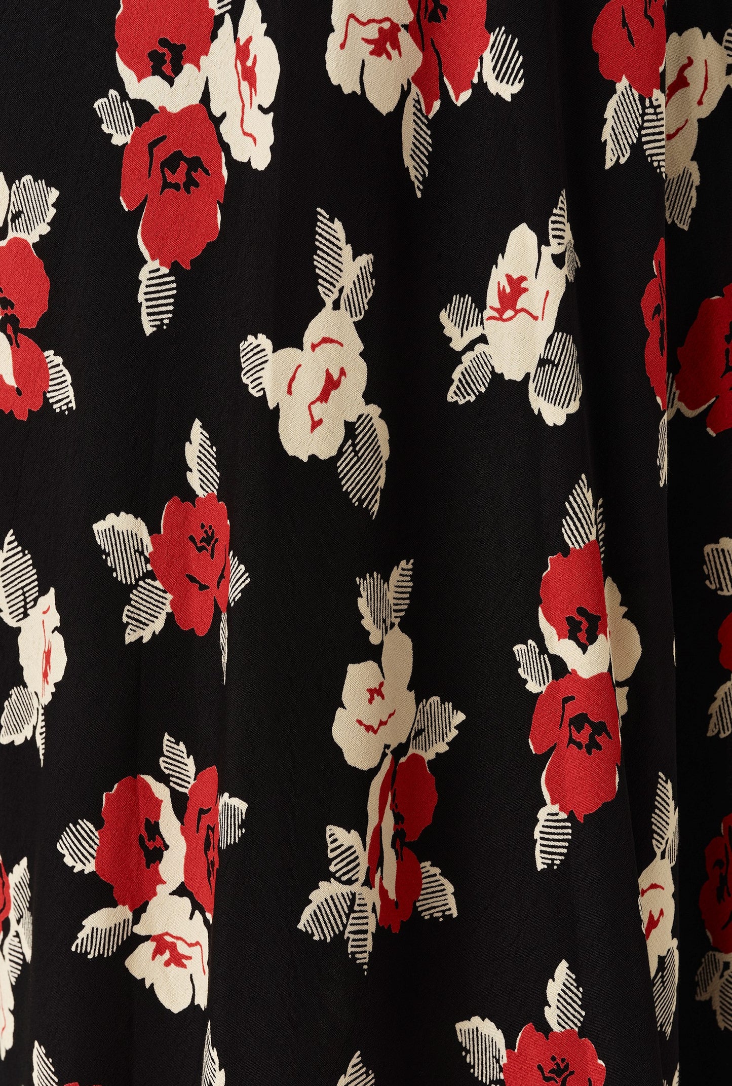 Gracie Floral V Neck Midi Dress