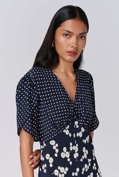 Lulu V-Neck Midi Dress