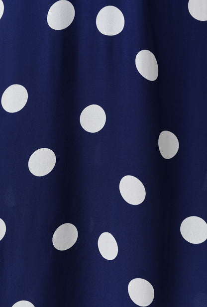 Jess Opulent Polka Dot V-Neck Midi Dress