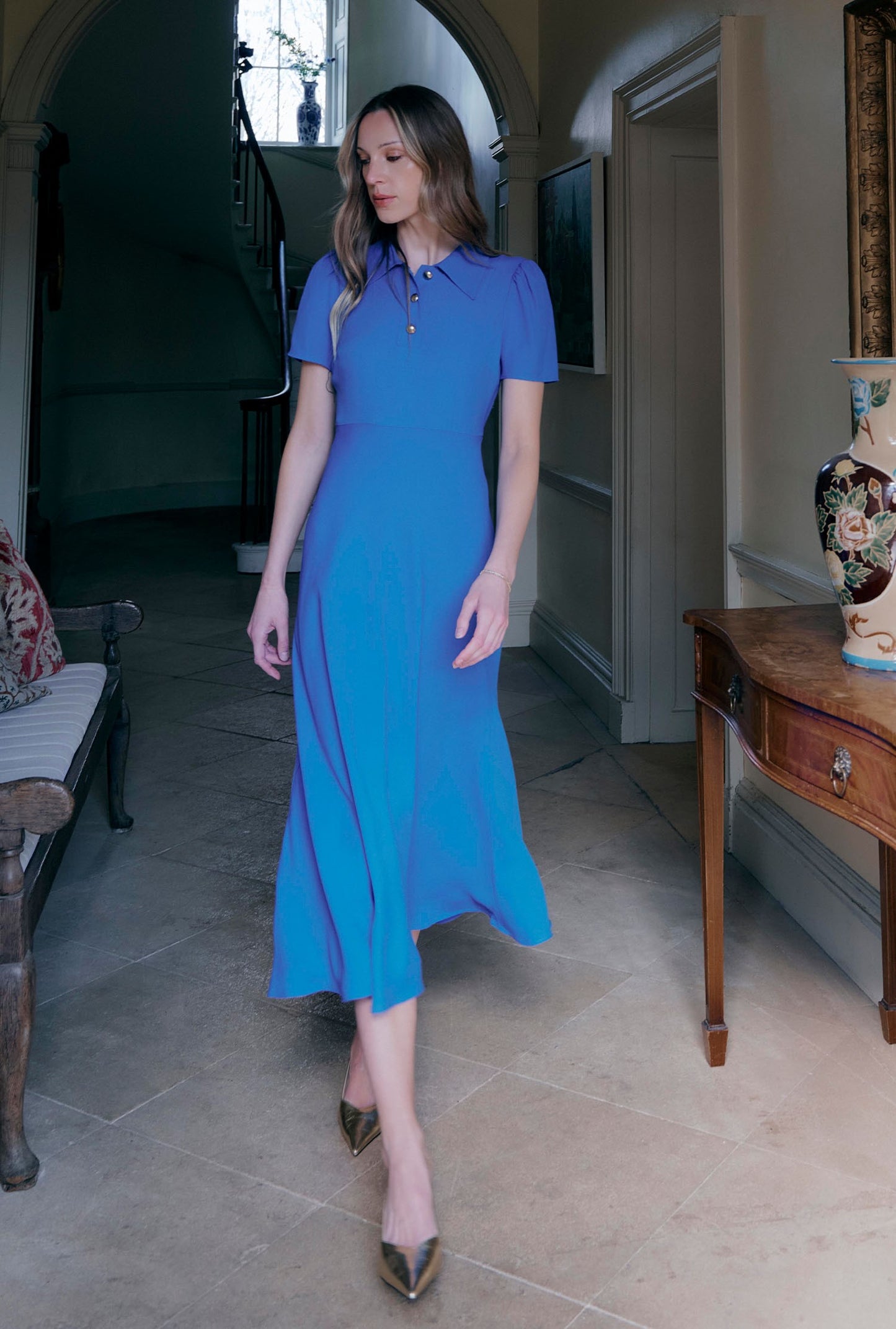Verity Crepe Midi Dress