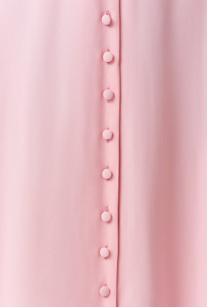 Phoebe Timeless Crepe Collared Button Down Dress
