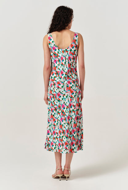 Paloma Floral Crepe Midi Slip Dress
