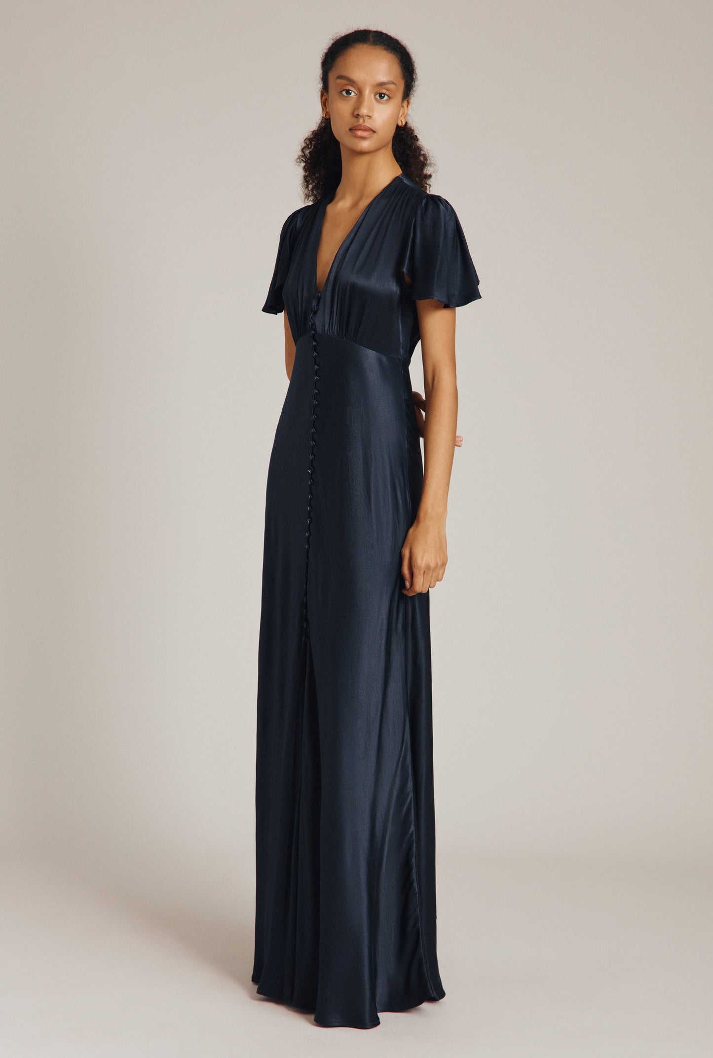 Delphine Satin Maxi Dress