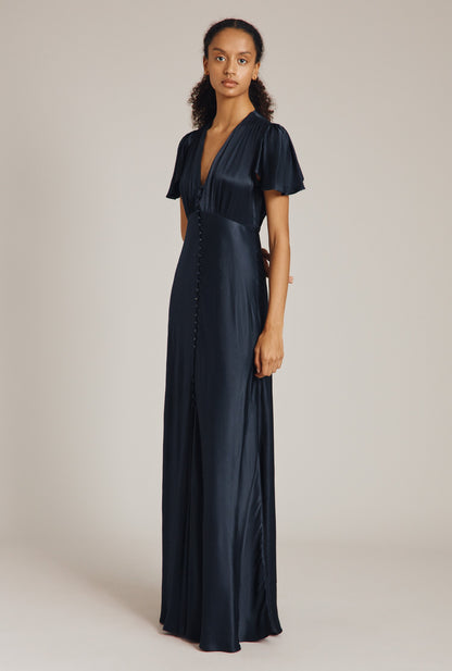 Delphine Satin Maxi Dress