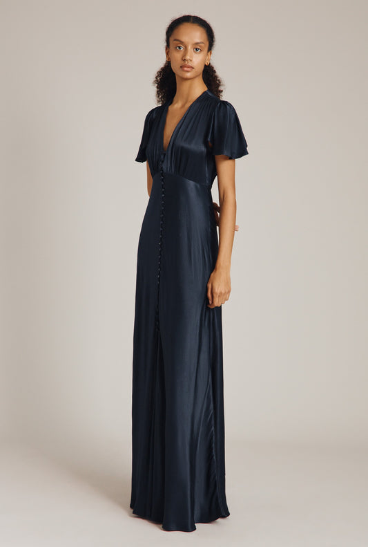 Delphine Satin Maxi Dress