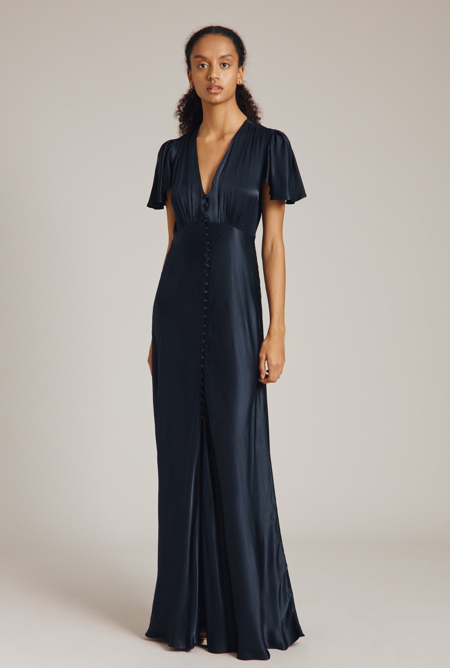 Delphine Satin Maxi Dress