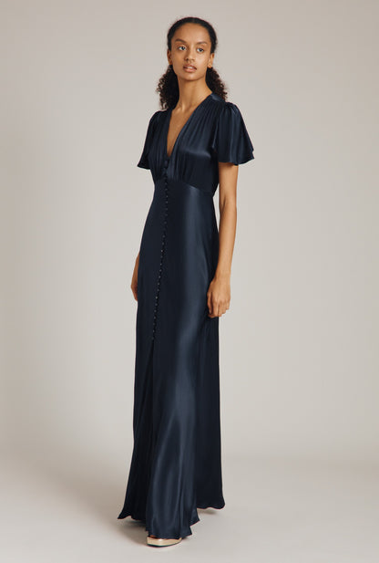 Delphine Satin Maxi Dress