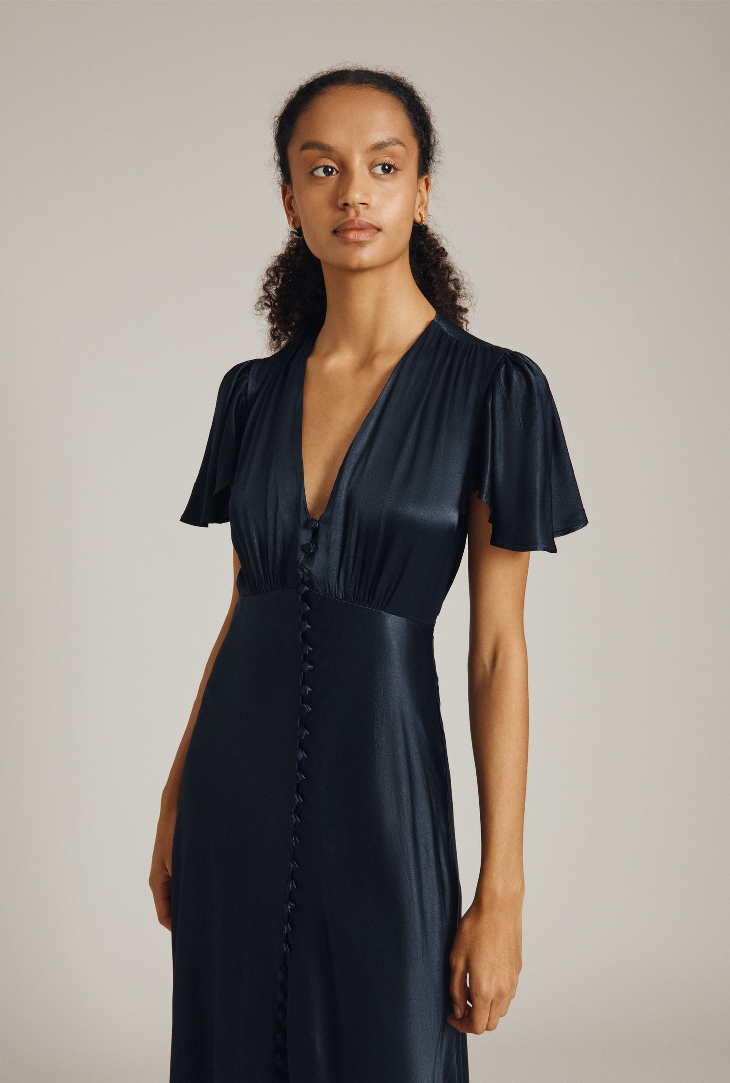 Delphine Satin Maxi Dress
