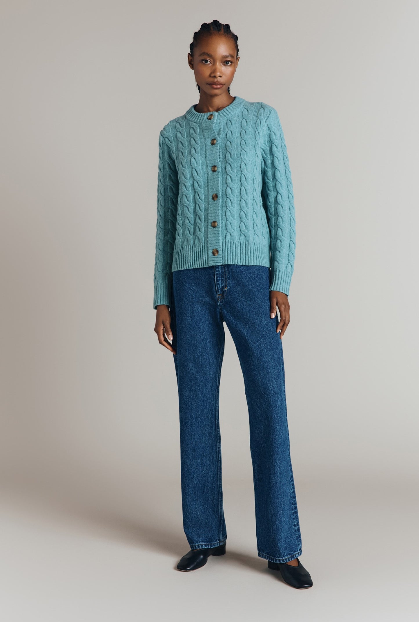 Evie Cable Knit Cardigan